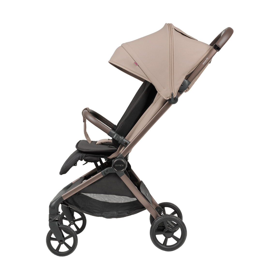 Silla de paseo Atom M 2025 ajuste mecánico del respaldo.