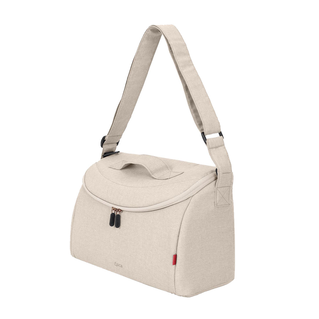 Cochecito universal Epica 3 en 1 2025 la bolsa de cambio se fija al marco del cochecito. 