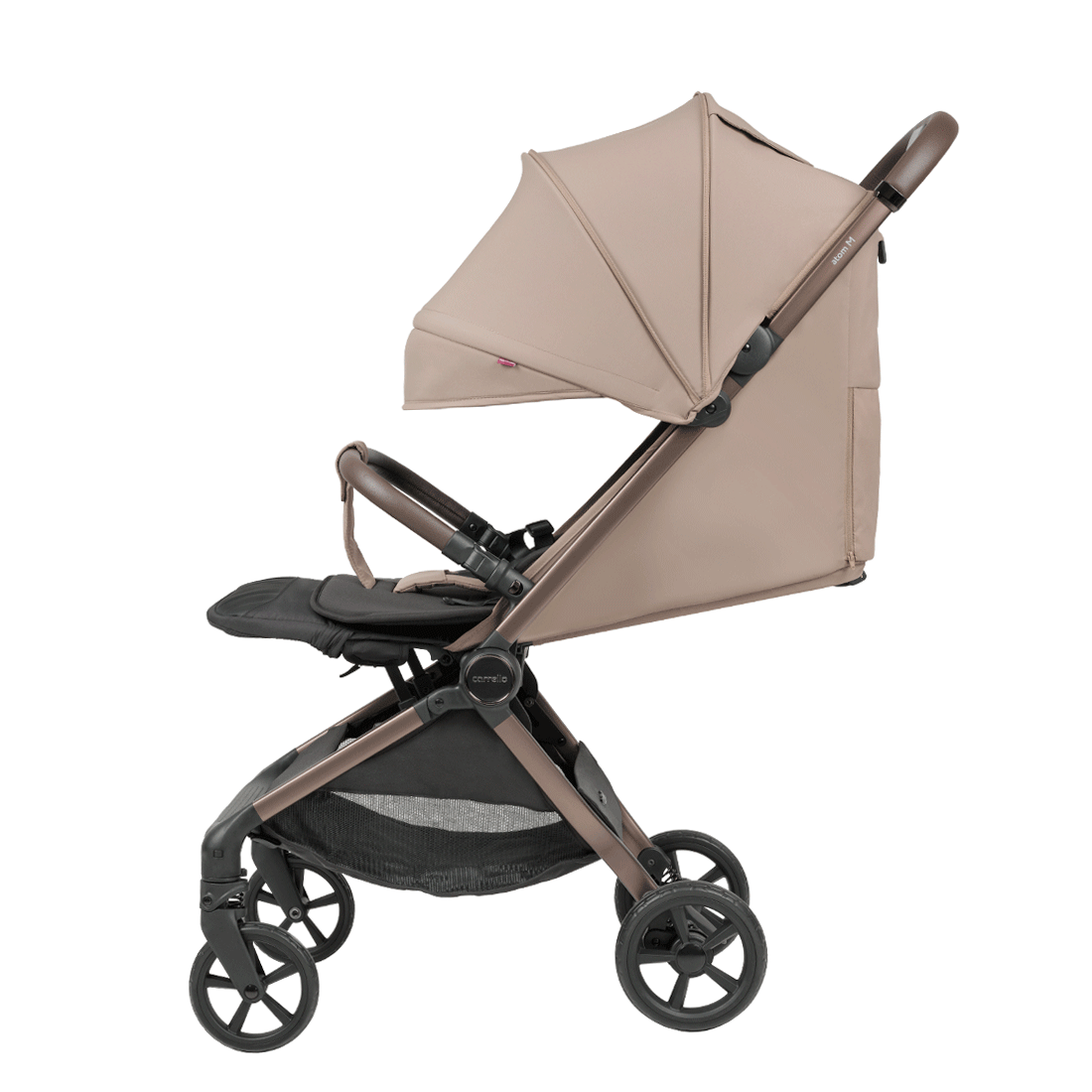 Silla de paseo Atom M 2025 ajuste mecánico del respaldo.